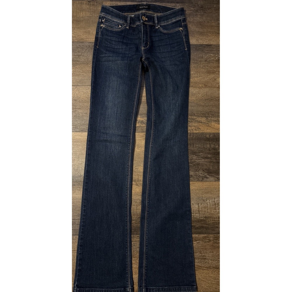 White House Black Market Jeans Women's 00R Boot Leg Stretch Denim Blue - Picture 4 of 9